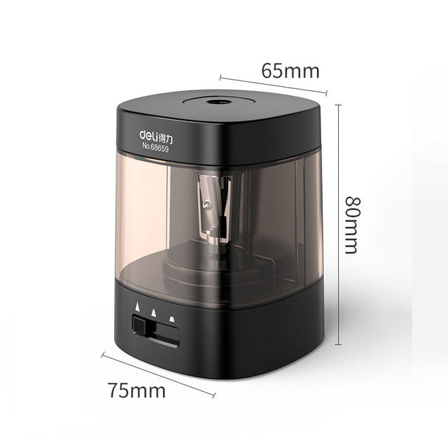 3-Mode Automatic Electric Pencil Sharpener black by HitMyNeed