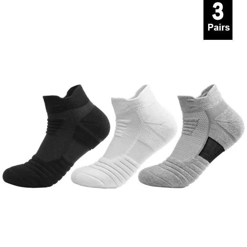 3 Pairs Unisex Anti-Slip Sports Socks EU 39-45 3pairs-short-mixed by HitMyNeed