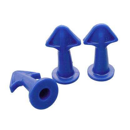 3-Piece Caulk Nozzle & Grout Finishing Tool Set blue by HitMyNeed