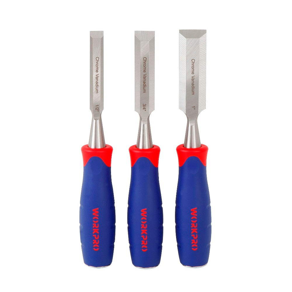 3-Piece Chrome-Vanadium Wood Carving Chisel Set by HitMyNeed