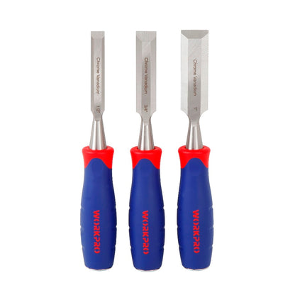 3-Piece Chrome-Vanadium Wood Carving Chisel Set by HitMyNeed