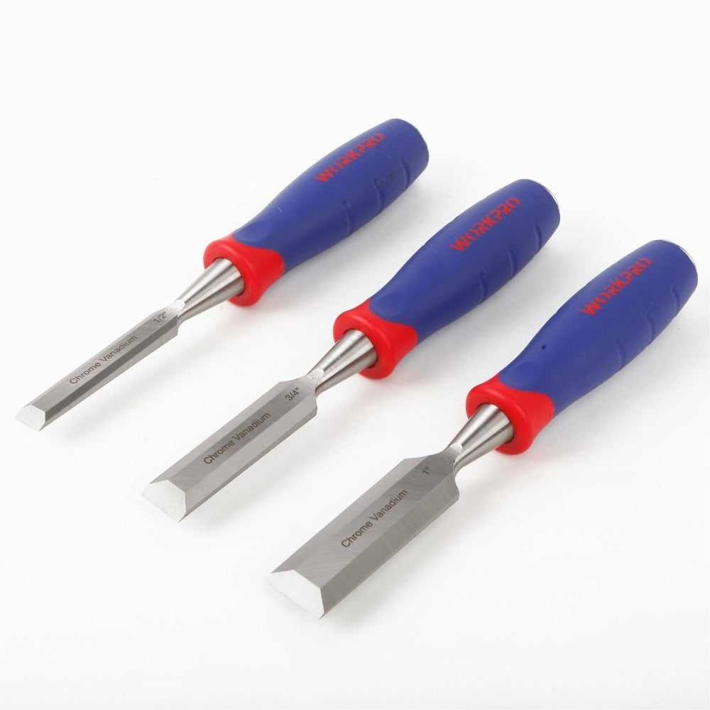 3-Piece Chrome-Vanadium Wood Carving Chisel Set by HitMyNeed