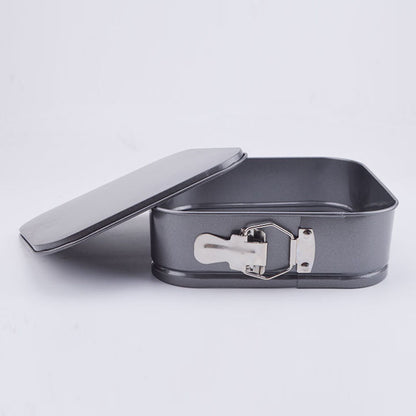 3-Piece Square Cake Tin Set with Removable Base by HitMyNeed