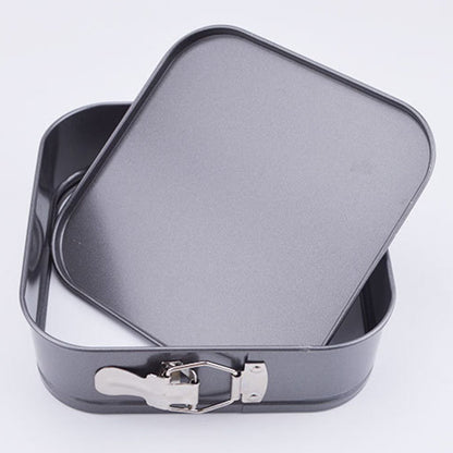 3-Piece Square Cake Tin Set with Removable Base by HitMyNeed