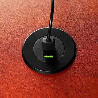 3-Port USB Desktop Charger Hidden in Desk Grommet by HitMyNeed