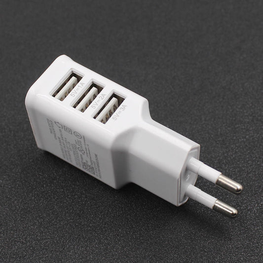 3-Port USB Wall Charger Hub Power Adapter (EU Plug) by HitMyNeed