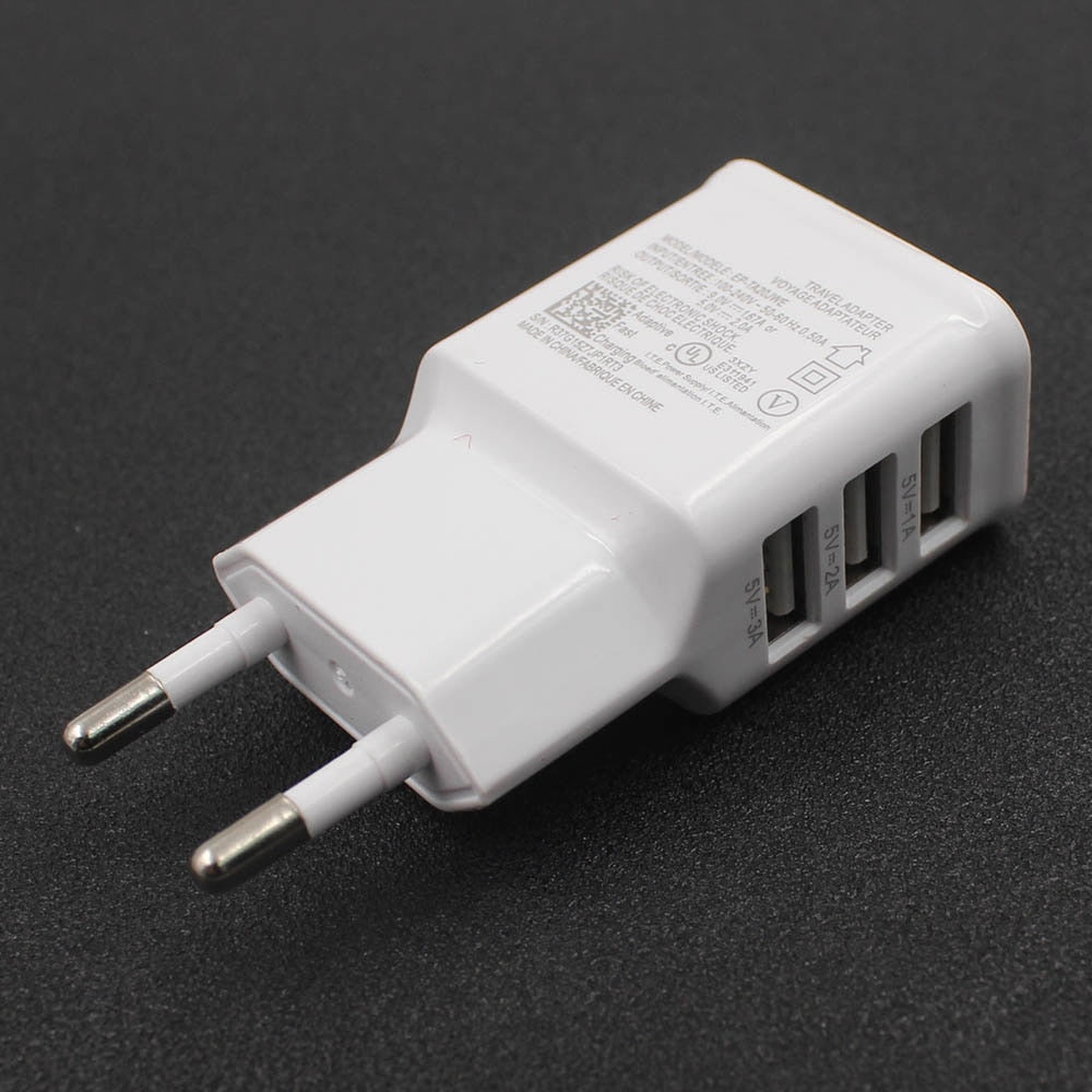 3-Port USB Wall Charger Hub Power Adapter (EU Plug) by HitMyNeed