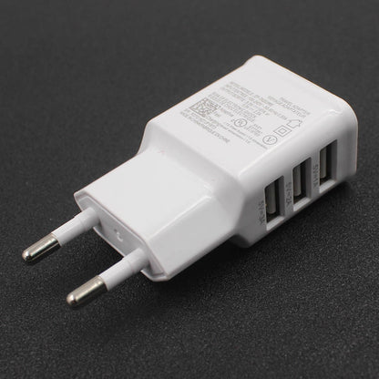 3-Port USB Wall Charger Hub Power Adapter (EU Plug) by HitMyNeed