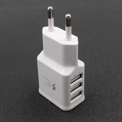 3-Port USB Wall Charger Hub Power Adapter (EU Plug) by HitMyNeed