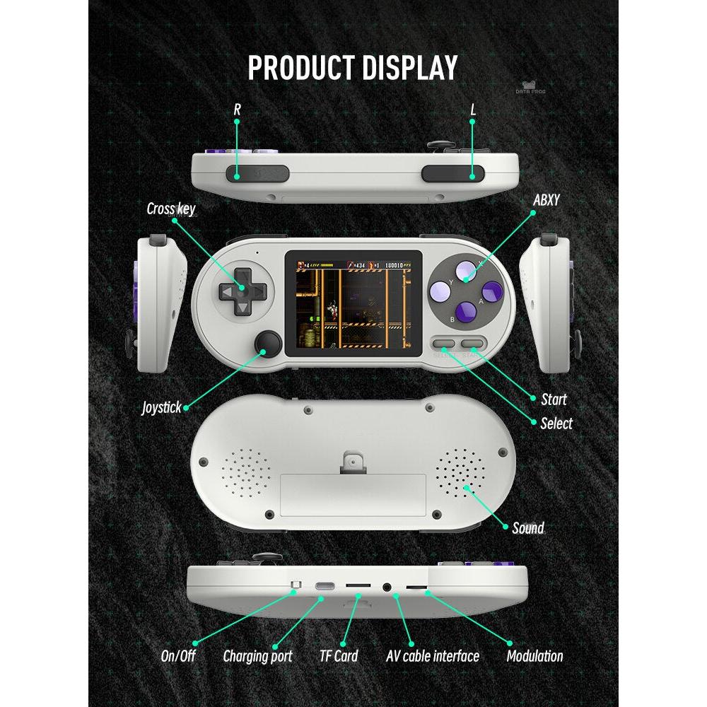 3" Retro Handheld Game Console with 6000 Games by HitMyNeed