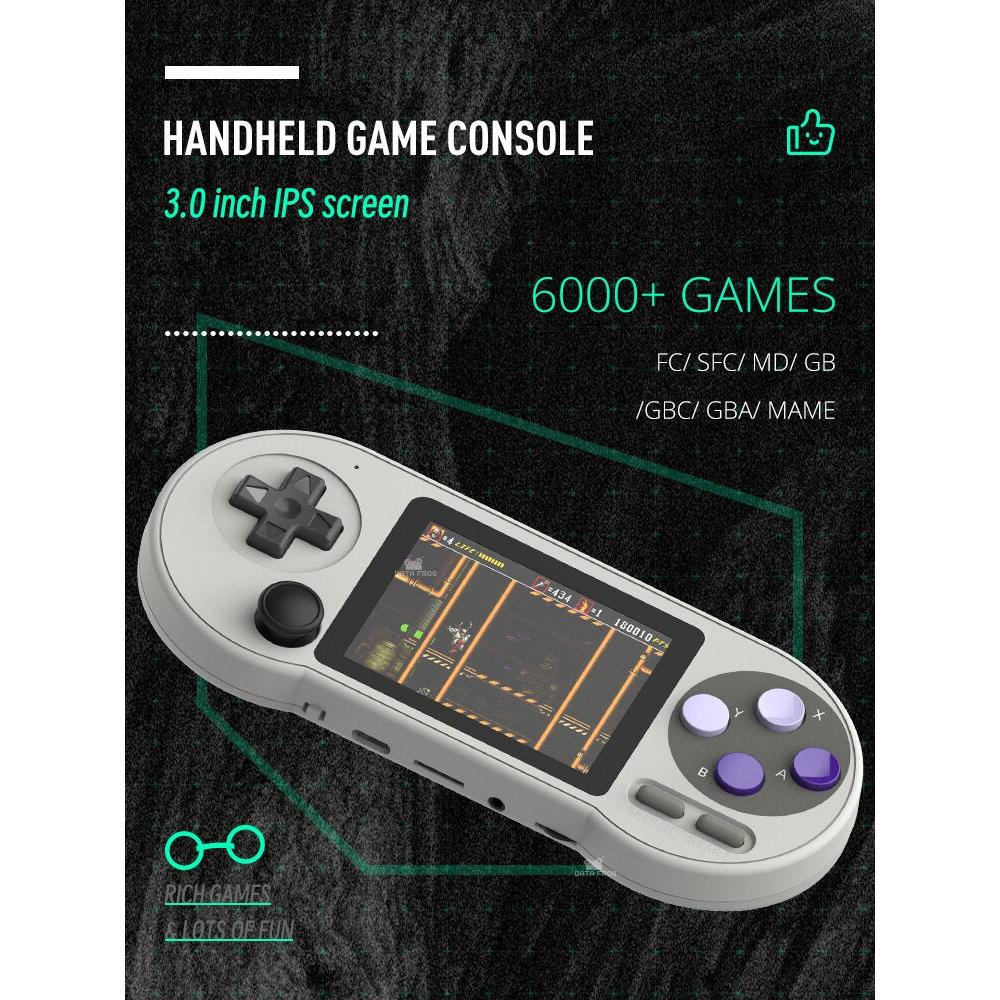 3" Retro Handheld Game Console with 6000 Games only-game-console by HitMyNeed