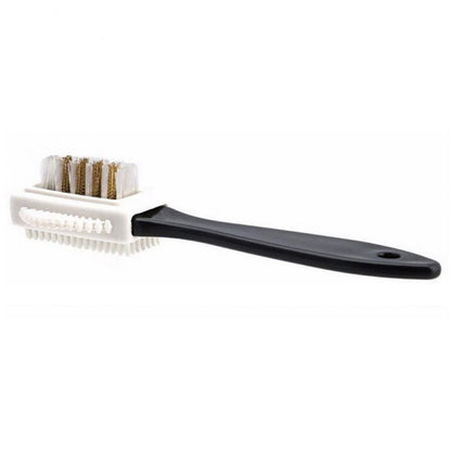 3-Sided Shoe Cleaning Brush with Non-Slip Handle by HitMyNeed