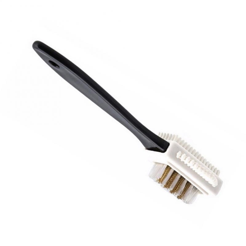 3-Sided Shoe Cleaning Brush with Non-Slip Handle by HitMyNeed
