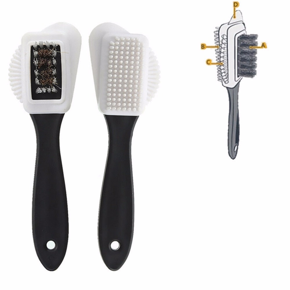 3-Sided Suede Cleaning Brush with Ergonomic Handle by HitMyNeed