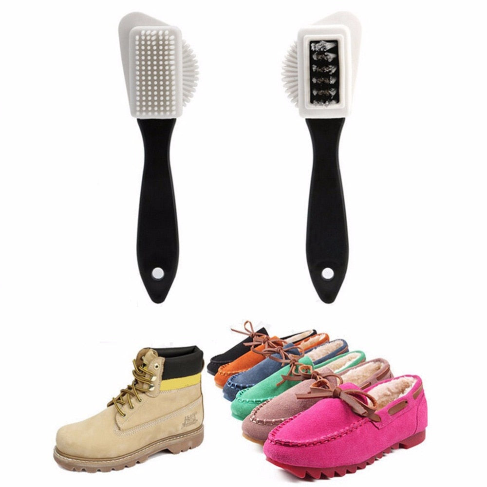 3-Sided Suede Cleaning Brush with Ergonomic Handle by HitMyNeed