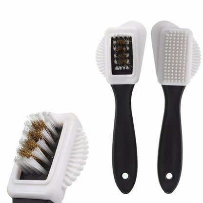 3-Sided Suede Shoe Brush with Ergonomic Handle by HitMyNeed