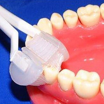3-Sided Toddler Toothbrush with Soft Silicone Bristles by HitMyNeed