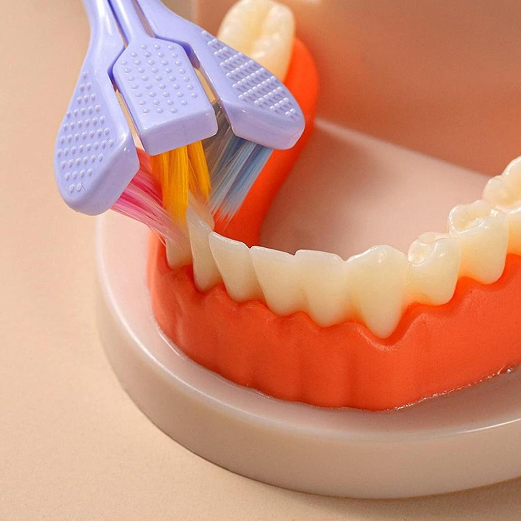 3-Sided Toothbrush with Integrated Tongue Scraper by HitMyNeed