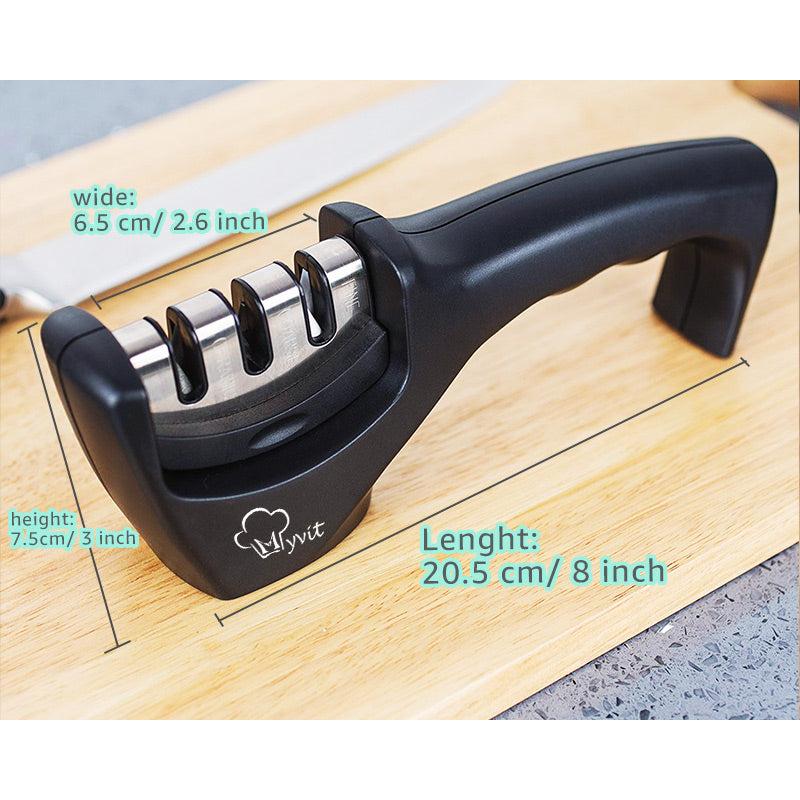 3-Stage Handheld Knife and Scissor Sharpener by HitMyNeed