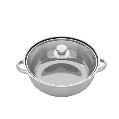 3-Tier 28cm Stainless Steel Steamer with Glass Lid by HitMyNeed