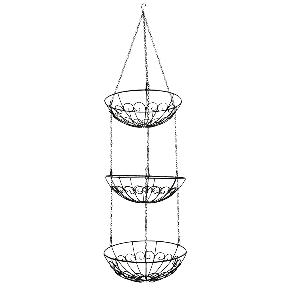 3 Tier Hanging Fruit Basket Rack for Kitchen Storage by HitMyNeed
