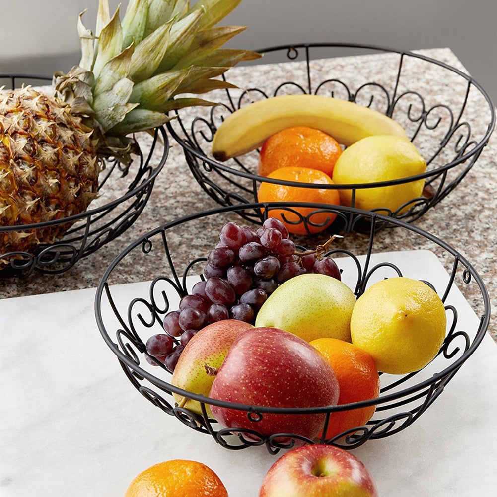 3 Tier Hanging Fruit Basket Rack for Kitchen Storage by HitMyNeed