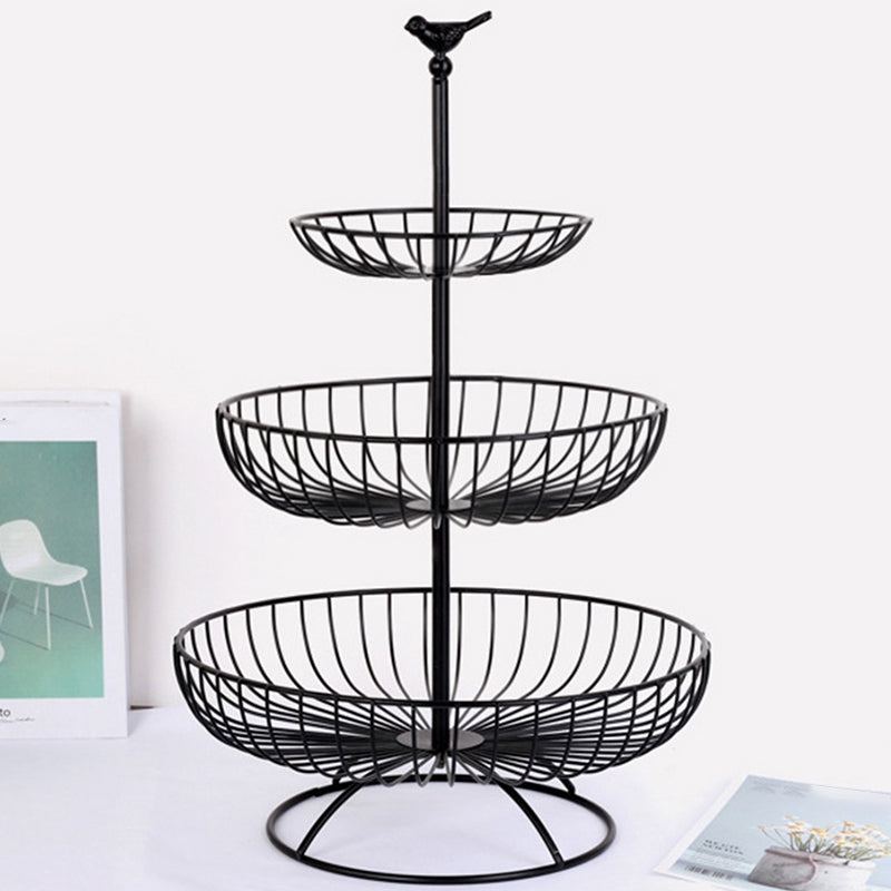 3 Tier Metal Fruit Basket Stand for Kitchen Storage by HitMyNeed