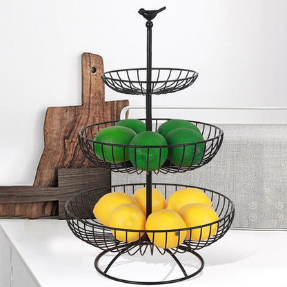 3 Tier Metal Fruit Basket Stand for Kitchen Storage by HitMyNeed