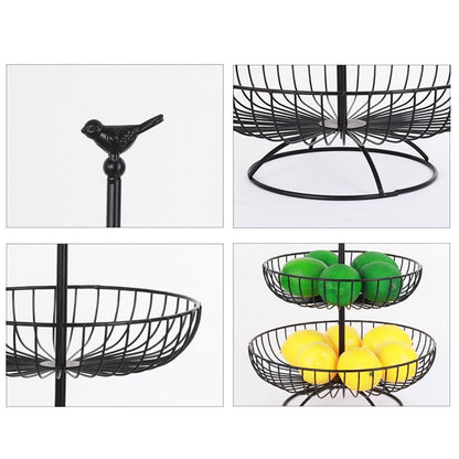 3 Tier Metal Fruit Basket Stand for Kitchen Storage by HitMyNeed