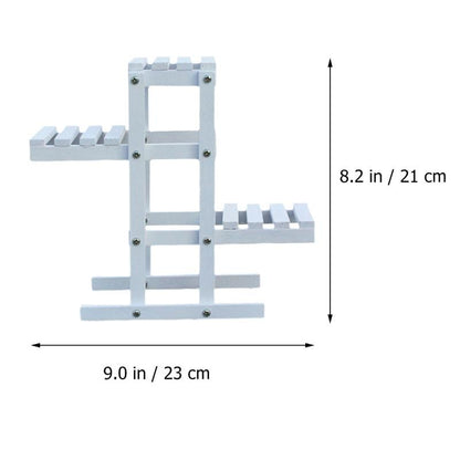 3-Tier Mini Wooden Plant Stand | Desktop Succulent & Cactus Organizer by HitMyNeed