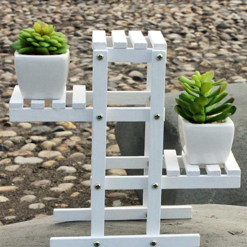 3-Tier Mini Wooden Plant Stand | Desktop Succulent & Cactus Organizer by HitMyNeed