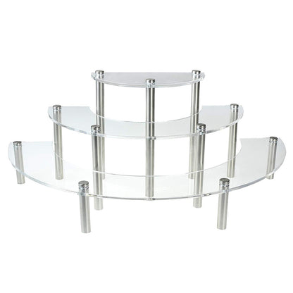 3-Tier Semi-Circle Acrylic Cupcake Stand by HitMyNeed