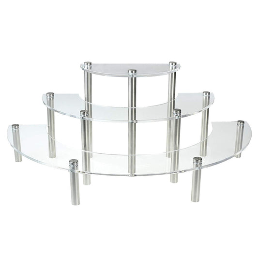 3-Tier Semi-Circle Acrylic Cupcake Stand by HitMyNeed
