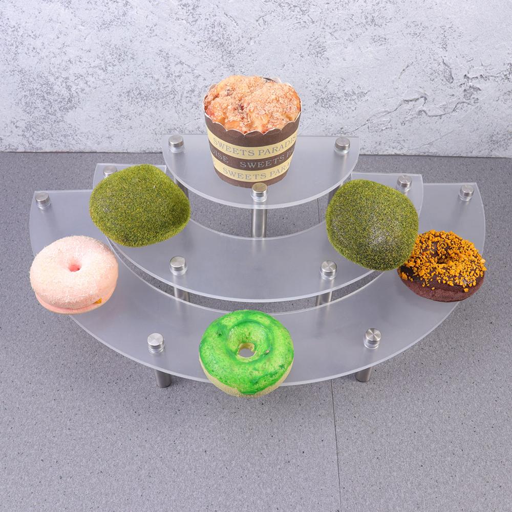 3-Tier Semi-Circle Acrylic Cupcake Stand by HitMyNeed