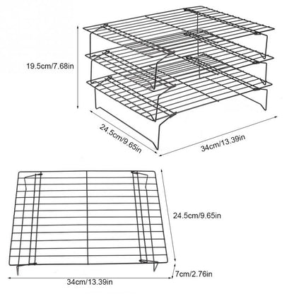 3-Tier Stainless Steel Cooling Rack for Baking by HitMyNeed