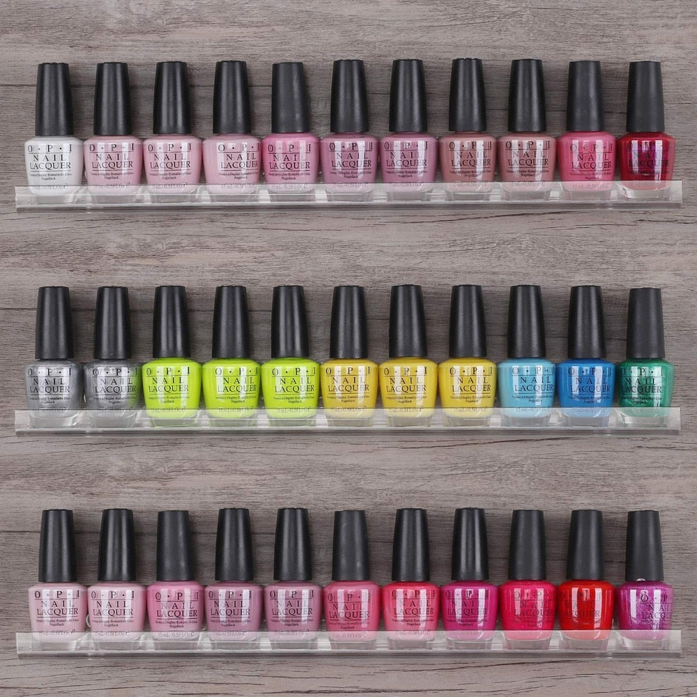 3-Tier Wall-Mount Acrylic Nail Polish Rack Set by HitMyNeed
