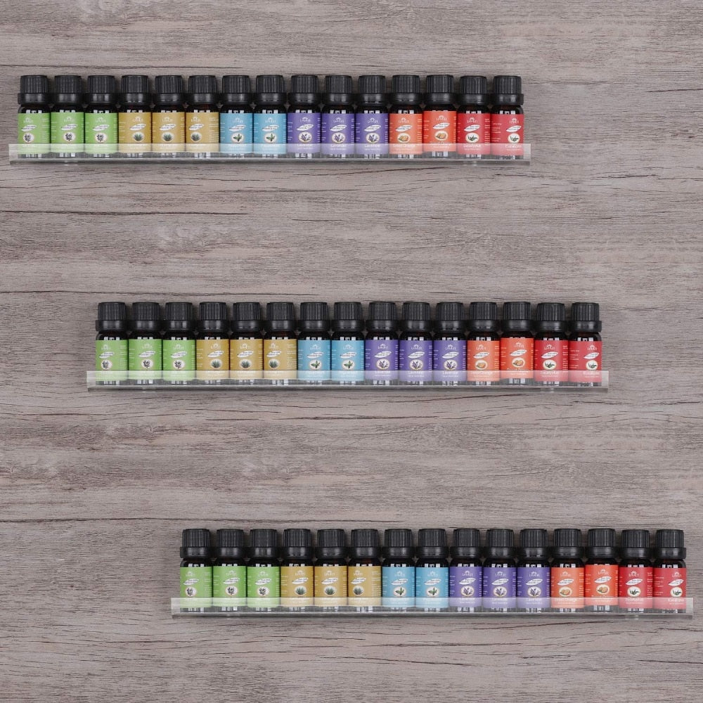 3-Tier Wall-Mount Acrylic Nail Polish Rack Set by HitMyNeed