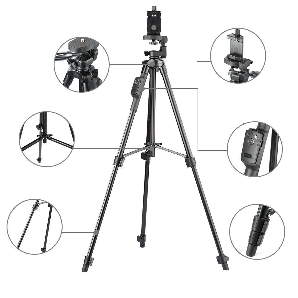 3-Way Aluminum Bluetooth Tripod with Remote by HitMyNeed