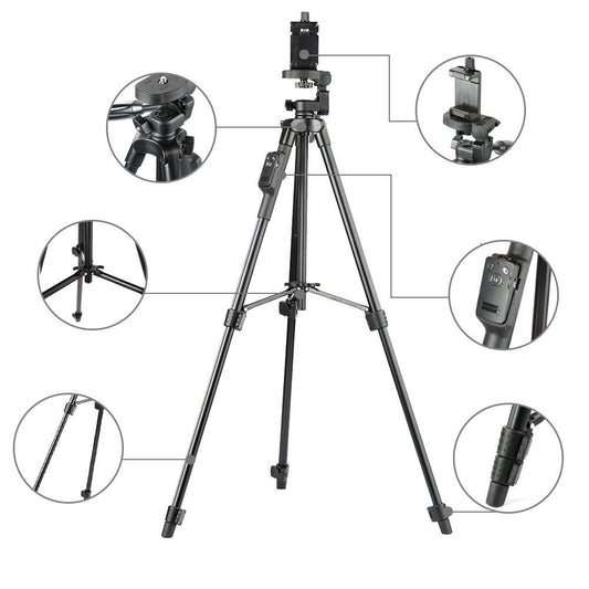 3-Way Aluminum Bluetooth Tripod with Remote by HitMyNeed