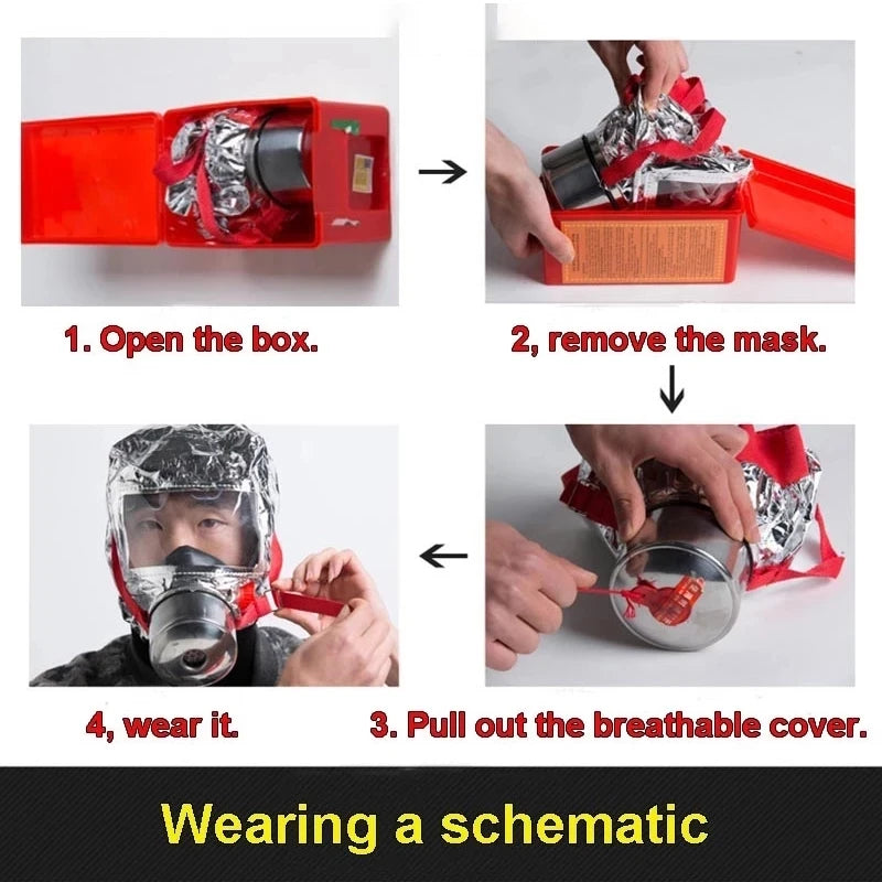 30-Min Fire Emergency Escape Safety Mask TZL30 by HitMyNeed
