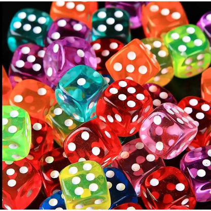 30-Pack 14mm Acrylic Six-Sided Dice Set by HitMyNeed