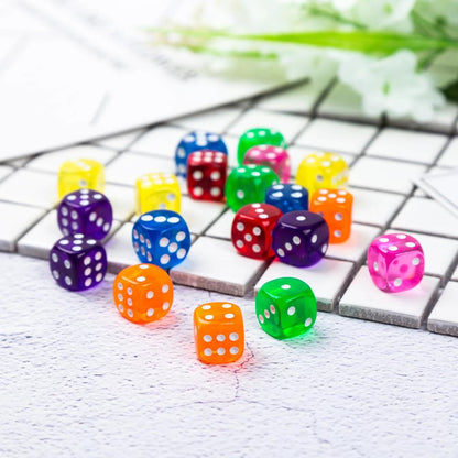 30-Pack 14mm Acrylic Six-Sided Dice Set by HitMyNeed