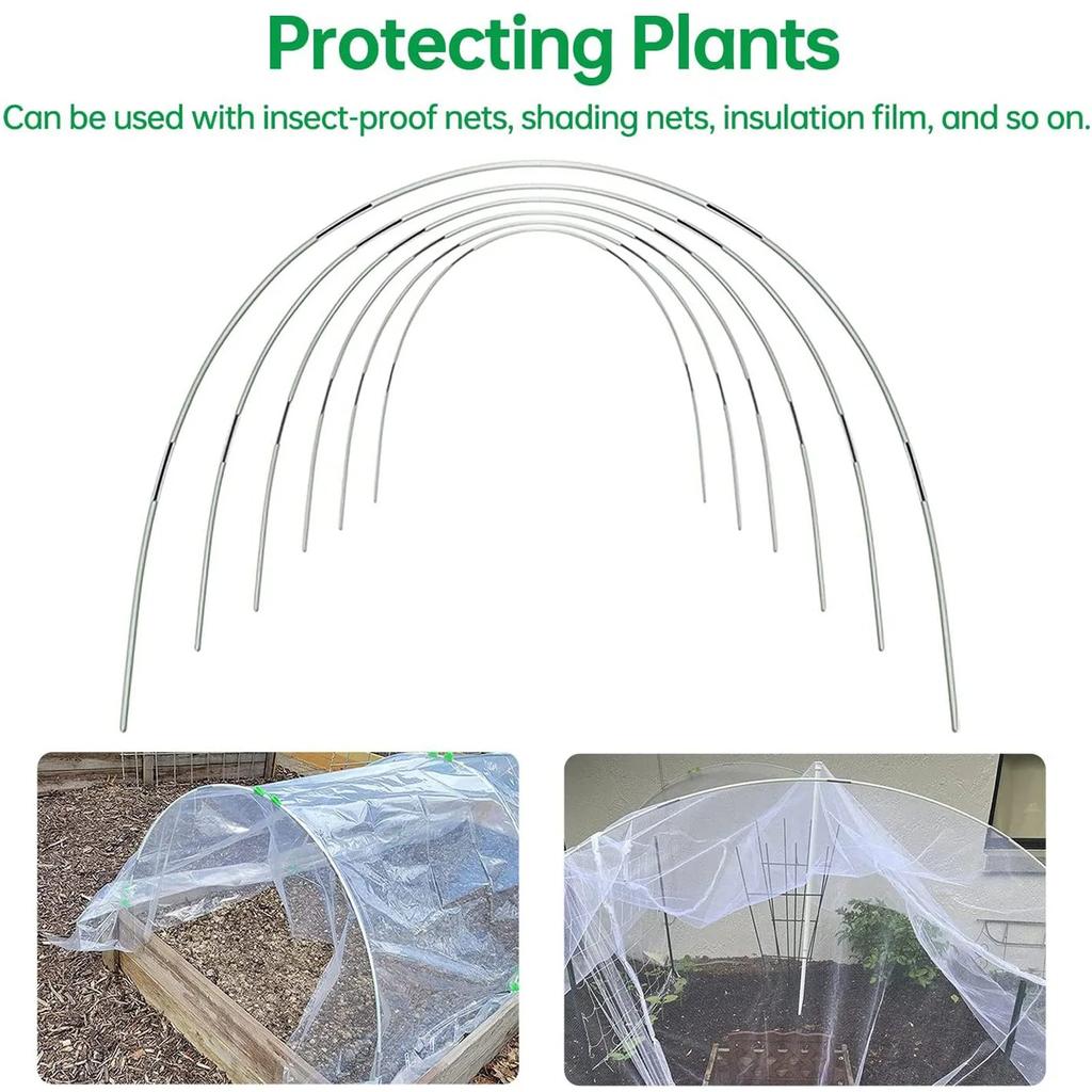 30-Pack Garden Hoops for Netting Tunnels & Raised Beds by HitMyNeed