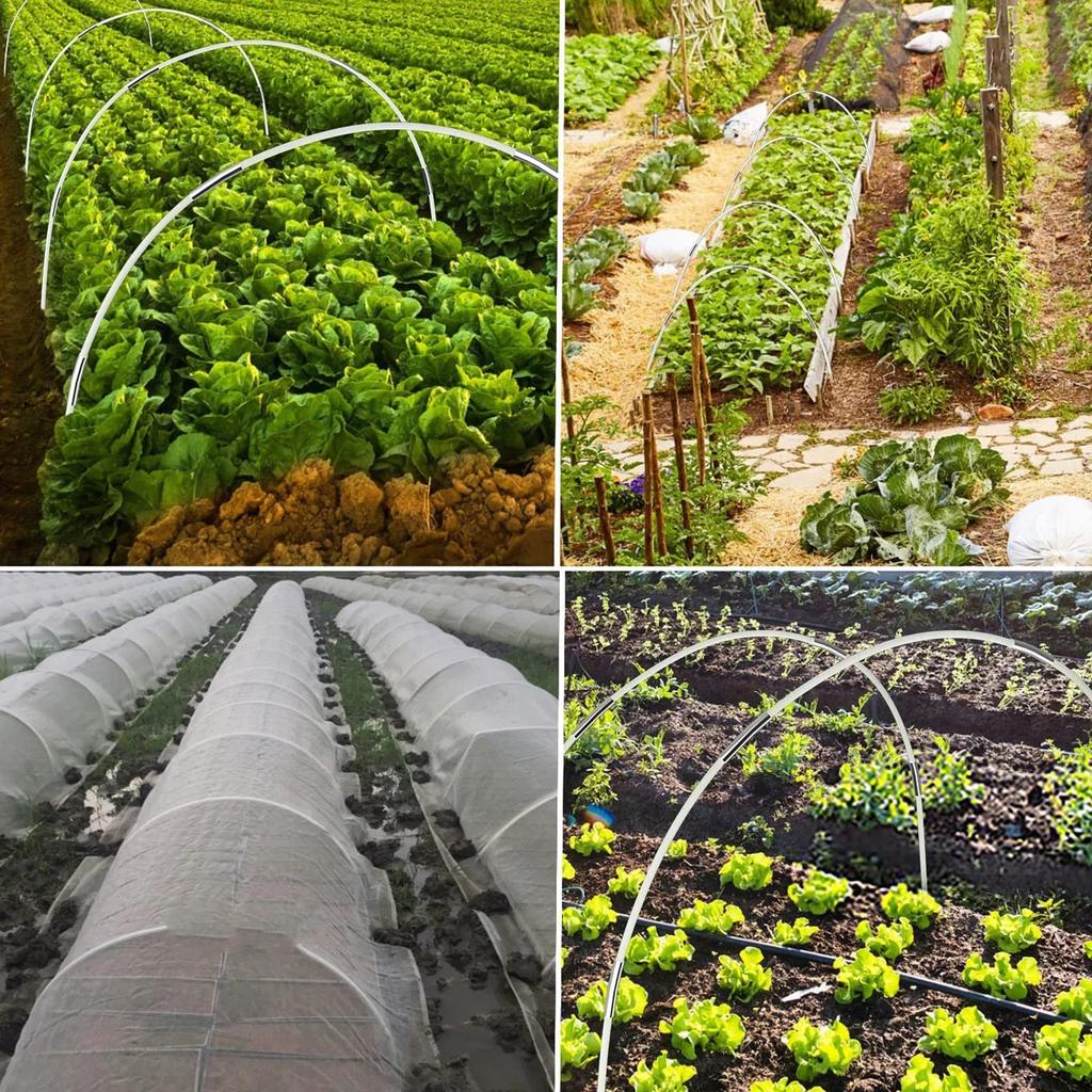 30-Pack Garden Hoops for Netting Tunnels & Raised Beds by HitMyNeed