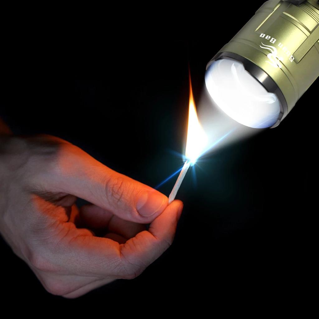 3000LM Outdoor Zoom Waterproof Rechargeable Flashlight by HitMyNeed