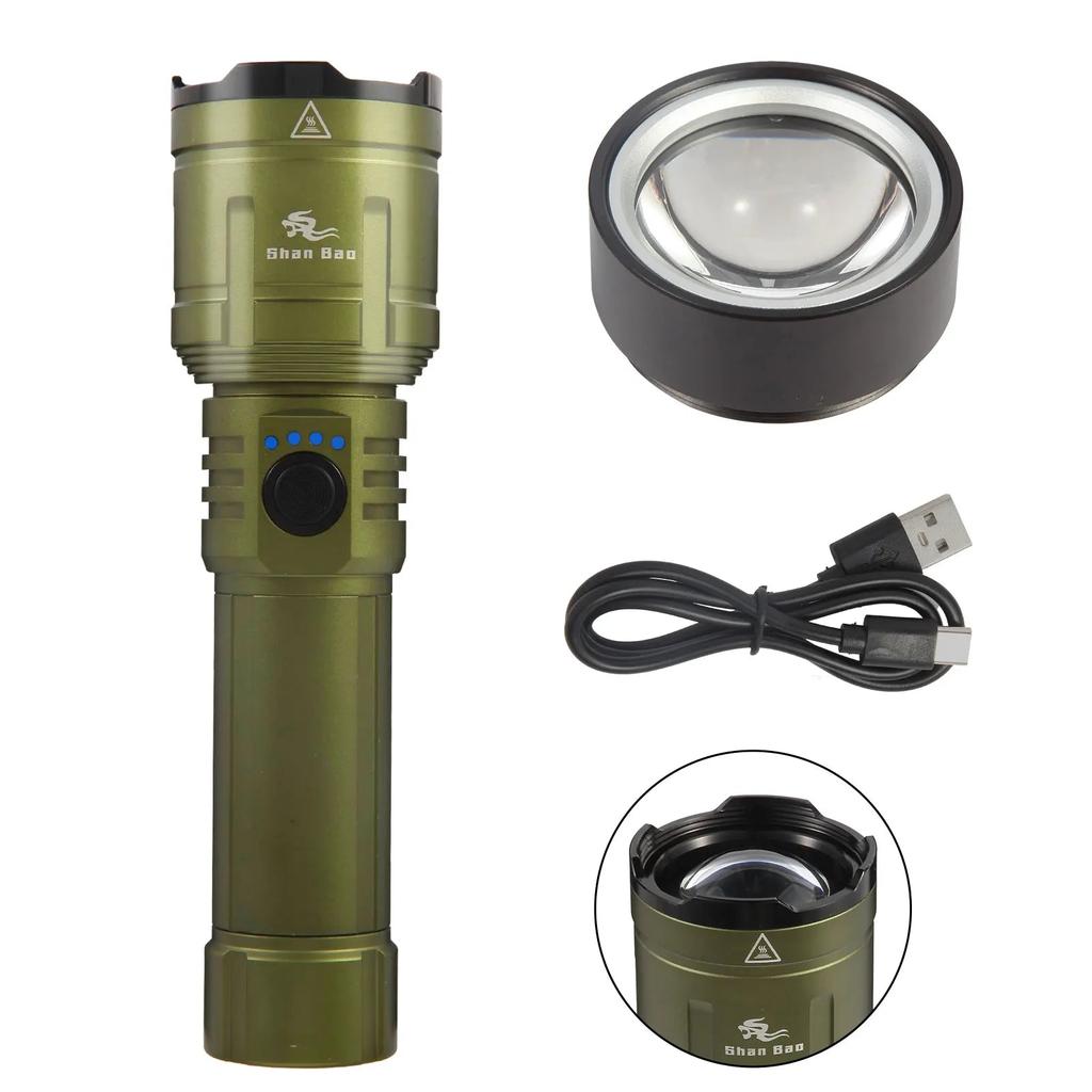 3000LM Outdoor Zoom Waterproof Rechargeable Flashlight by HitMyNeed