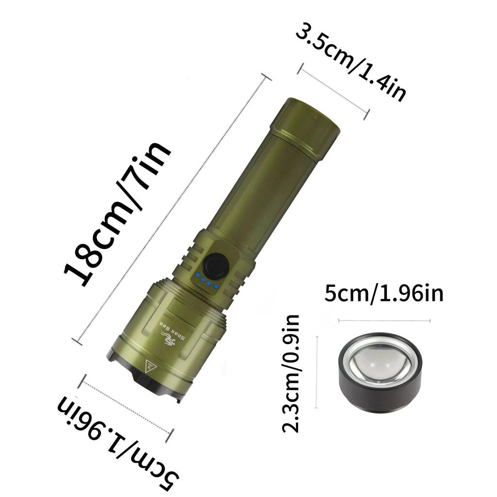 3000LM Outdoor Zoom Waterproof Rechargeable Flashlight by HitMyNeed