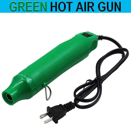 300W Mini Heat Gun with Stand for DIY Shrink & Crafts green by HitMyNeed
