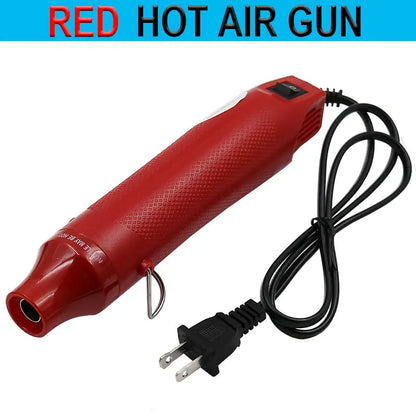 300W Mini Heat Gun with Stand for DIY Shrink & Crafts red by HitMyNeed