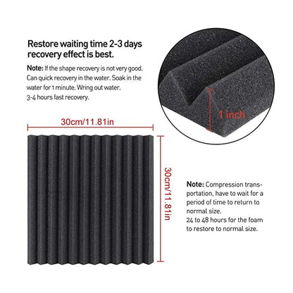300x300x25mm Pyramid Studio Acoustic Foam Panel by HitMyNeed